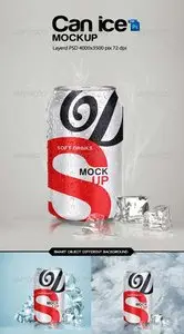 GraphicRiver Can Ice Mock-Up