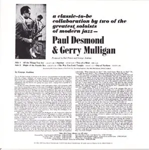 Paul Desmond & Gerry Mulligan - Two Of A Mind (1963) {RCA Victor 88697720092 rel 2010}