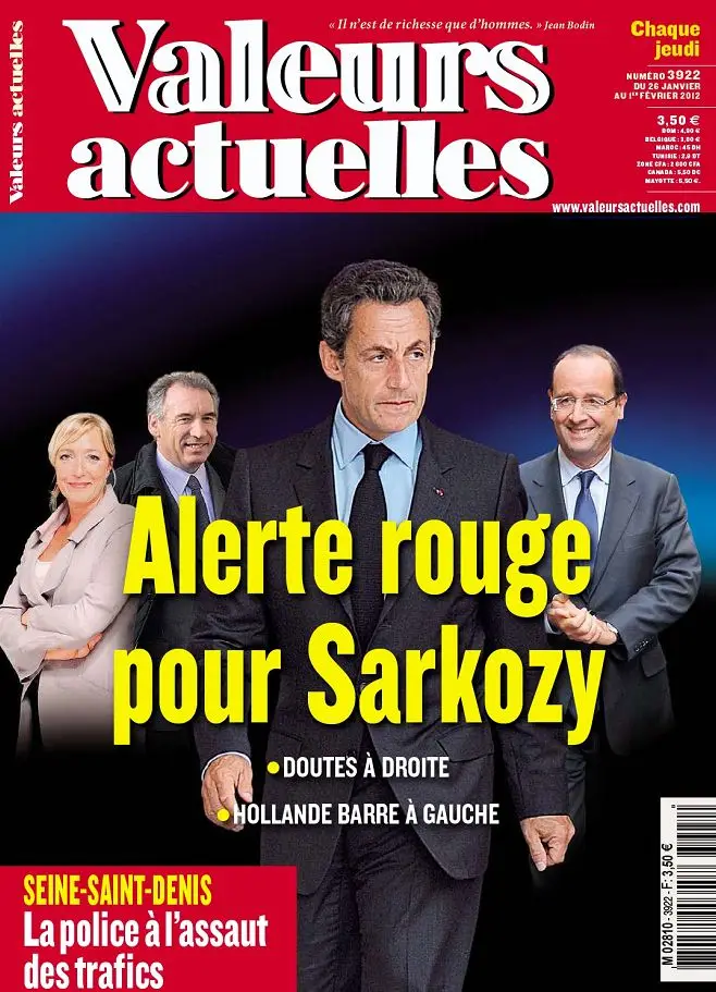 Valeurs Actuelles 3922 - 26 Janvier au 1er Février 2012