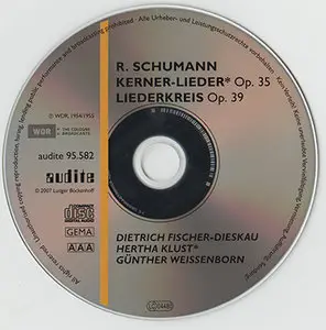 Robert Schumann - Dietrich Fischer-Dieskau - Kerner-Lieder & Liederkreis (2007, audite # 95.582)