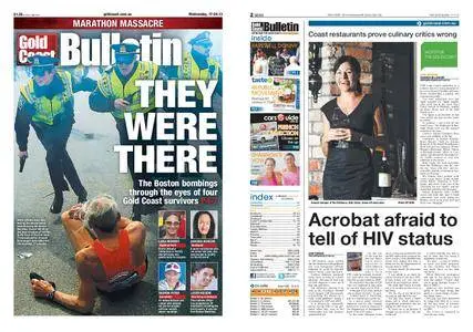 The Gold Coast Bulletin – April 17, 2013
