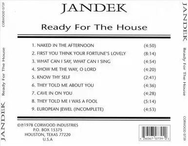 Jandek - Ready For The House (1978) {1999 Corwood Industries}