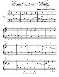 «Estudiantina Waltz Beginner Piano Sheet Music» by Emile Waldteufel
