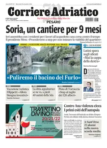 Corriere Adriatico Pesaro - 18 Settembre 2024