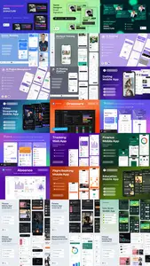 24 UX and UI Kits Templates Bundle 16