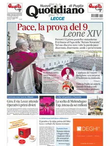 Quotidiano di Puglia Lecce - 9 Maggio 2025