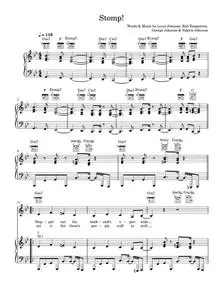 Stomp! - The Brothers Johnson (Piano-Vocal-Guitar (Piano Accompaniment))