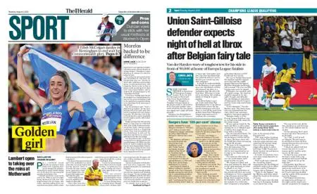 The Herald Sport (Scotland) – August 04, 2022