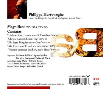 Philippe Herreweghe, Collegium Vocale Gent - Bach: Magnificat BWV 243 & 243a & Cantatas BWV 8, 63, 80, 125, 138 (2010)