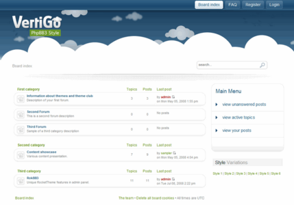Vertigo - December 2008 RocketTheme phpBB3 Style