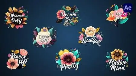 Flower titles #2 [After Effects] 44490696