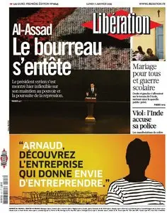 Libération du Lundi 7 Janvier 2013