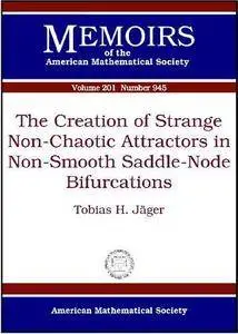 The Creation of Strange Non-chaotic Attractors in Non-smooth Saddle-node Bifurcations