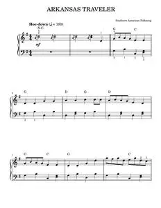 Arkansas Traveler - Southern American Folksong, The Animals (Easy Piano)