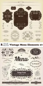 Vectors - Vintage Menu Elements 17