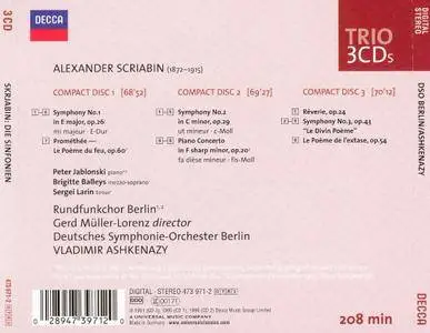 Vladimir Ashkenazy - Scriabin: Complete Symphonies (2005)