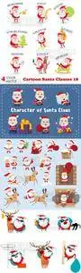 Vectors - Cartoon Santa Clauses 18