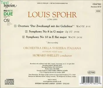 Howard Shelley, Orchestra della Svizzera Italiana - Louis Spohr: Symphonies Nos. 8 & 10 (2011)