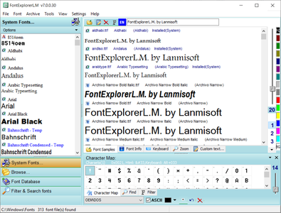 Lamnisoft FontExplorerL.M 7.0.0.53 Multilingual Portable