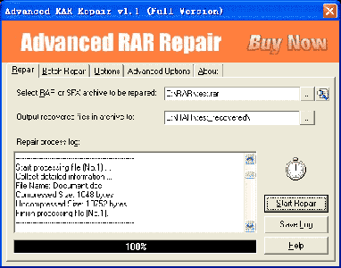 Advanced RAR Repair ver. 1.1