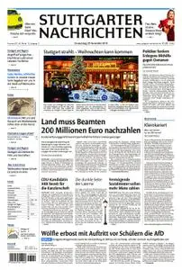 Stuttgarter Nachrichten Stadtausgabe (Lokalteil Stuttgart Innenstadt) - 29. November 2018