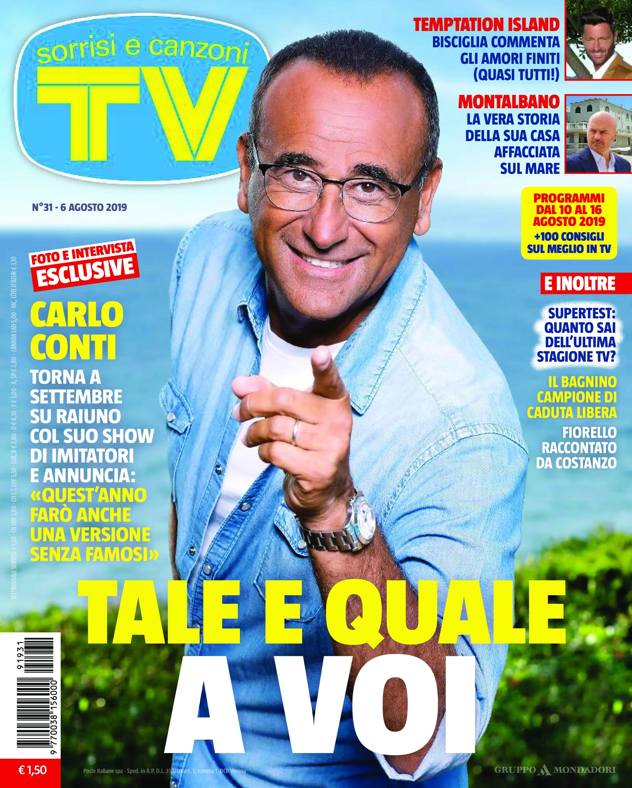 TV Sorrisi e Canzoni N.31 - 6 Agosto 2019