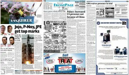 Philippine Daily Inquirer – March 23, 2012