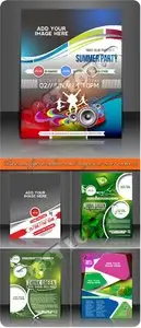 Business flyer brochure and magazine cover vector 10
