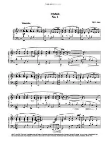2 Ballads No. 1