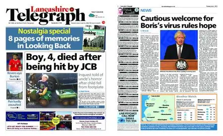 Lancashire Telegraph (Blackburn, Darwen, Hyndburn, Ribble Valley) – July 06, 2021