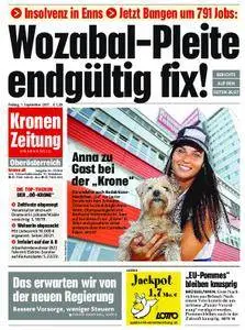Kronen Zeitung Oberösterreich - 01. September 2017