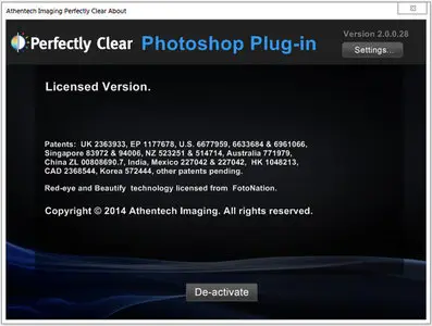 Athentech Imaging Perfectly Clear 2.0.0.28 Plugin for Photoshop and Lightroom