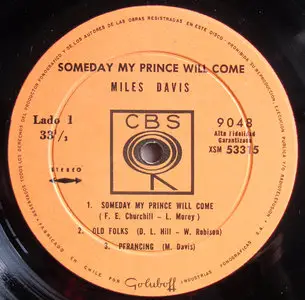 Miles Davis - Someday My Prince Will Come (Original Chilian CBS Records) Vinyl rip 24-bit/96kHz + Redbook *Repost* 