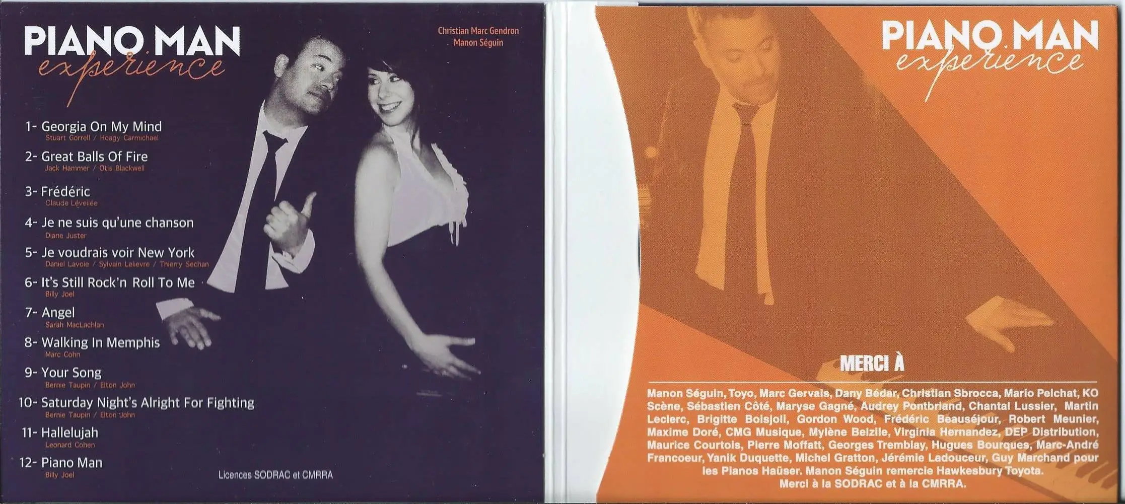 Christian Marc Gendron - Piano Man Experience (2017) {CMG Musique}