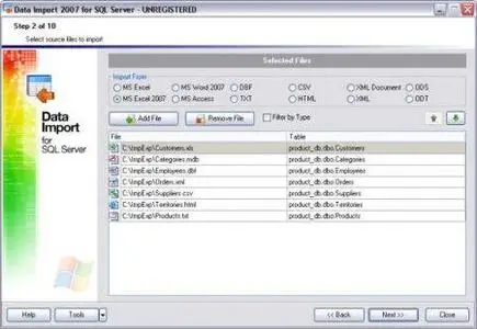 EMS Data Import 2007 for SQL Server v3.1.0.5