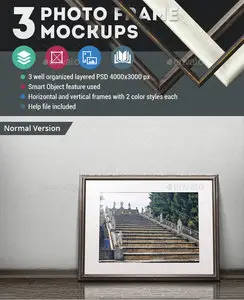 GraphicRiver - 3 Photo Frame Mockups