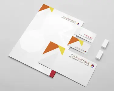 Stationery Mock-up Template PSD