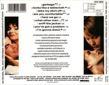 Cliff Martinez - Sex, Lies, And Videotape: Original Motion Picture Soundtrack (1989)