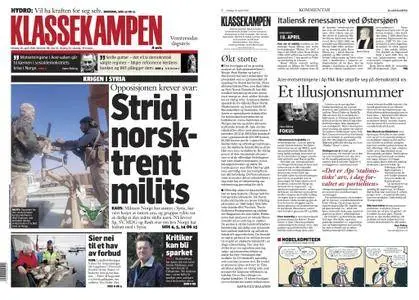 Klassekampen – 18. april 2018