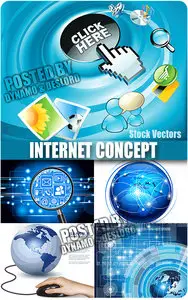 Internet concept - Stock Vectors