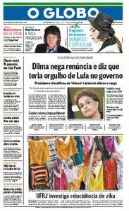 O Globo - 12 de março de 2016 - Sábado