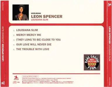 Leon Spencer - Louisiana Slim (1971) {2014 Japan Rare Groove Funk Best Collection 1000 UCCO-90346}