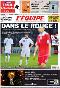 L'Equipe edition du jeudi 5 juin 2010