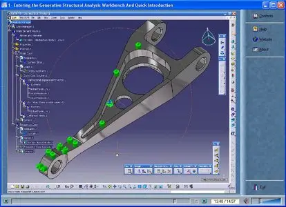 CATIA V5 Video tutorial. Structure Analysis. (ENG)