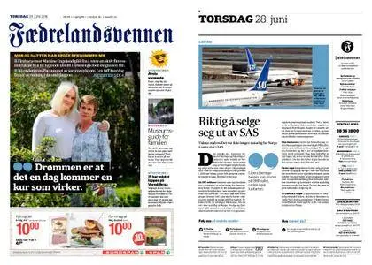 Fædrelandsvennen – 28. juni 2018