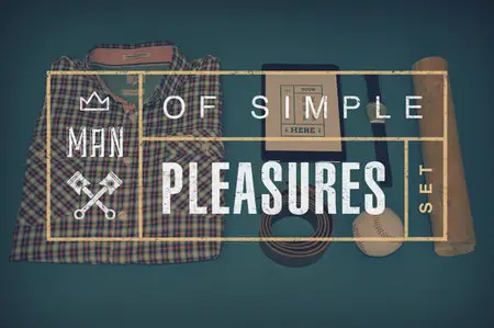 CreativeMarket - Man of Simple Pleasures Set