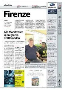 la Repubblica Firenze - 21 Aprile 2018