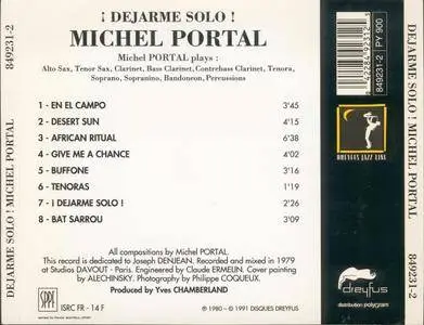 Michel Portal - Dejarme Solo (1979) {Dreyfus Jazz}