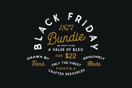 CreativeMarket - 1871 Black Friday Bundle