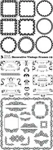 Vectors - Decorative Vintage Frames 19